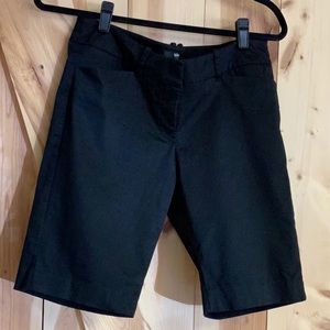 Black Bermuda Shorts with Stretch (Size 6)
